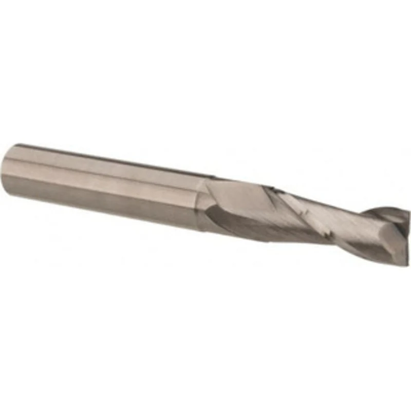 OSG 19/64, 13/16 LOC, 5/16 Shank Diam, 2-1/2 OAL, 2 Flute, Solid Carbide Square End Mill Single End, Uncoated, Spiral...